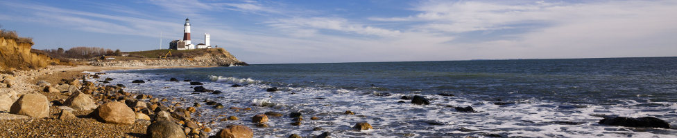 Long Island mit Blick auf den Leuchtturm