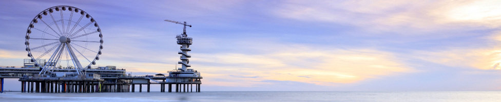 Landschaft von Scheveningen mit Hollandrad